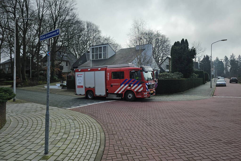 Gasleiding in tuin geraakt door graafwerkzaamheden