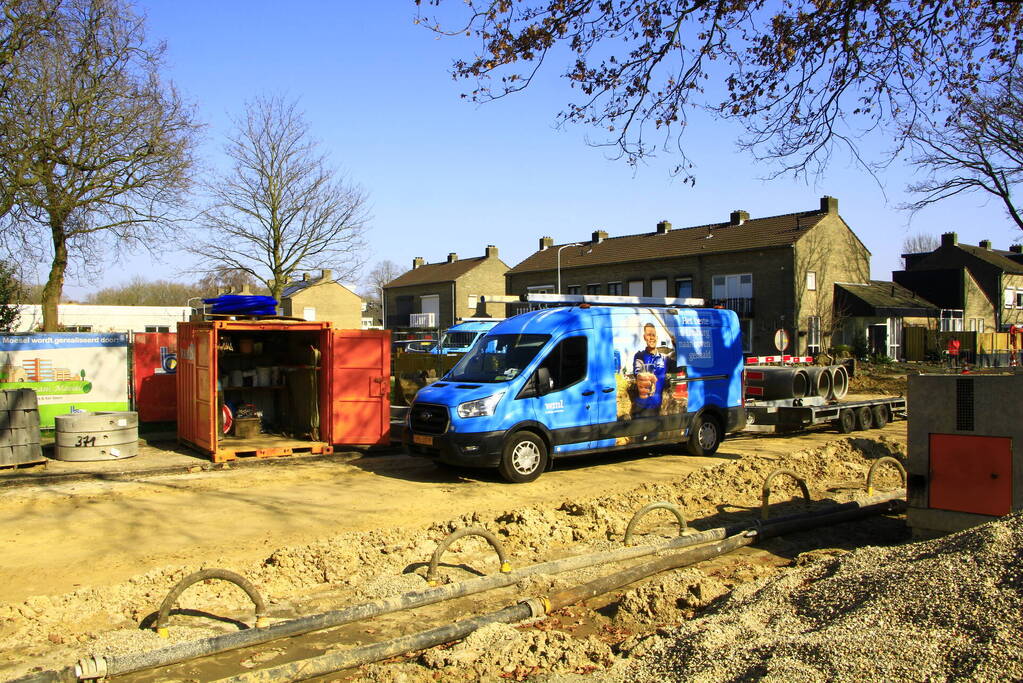 Waterlek tijdens straatrenovatie verstoort waterlevering