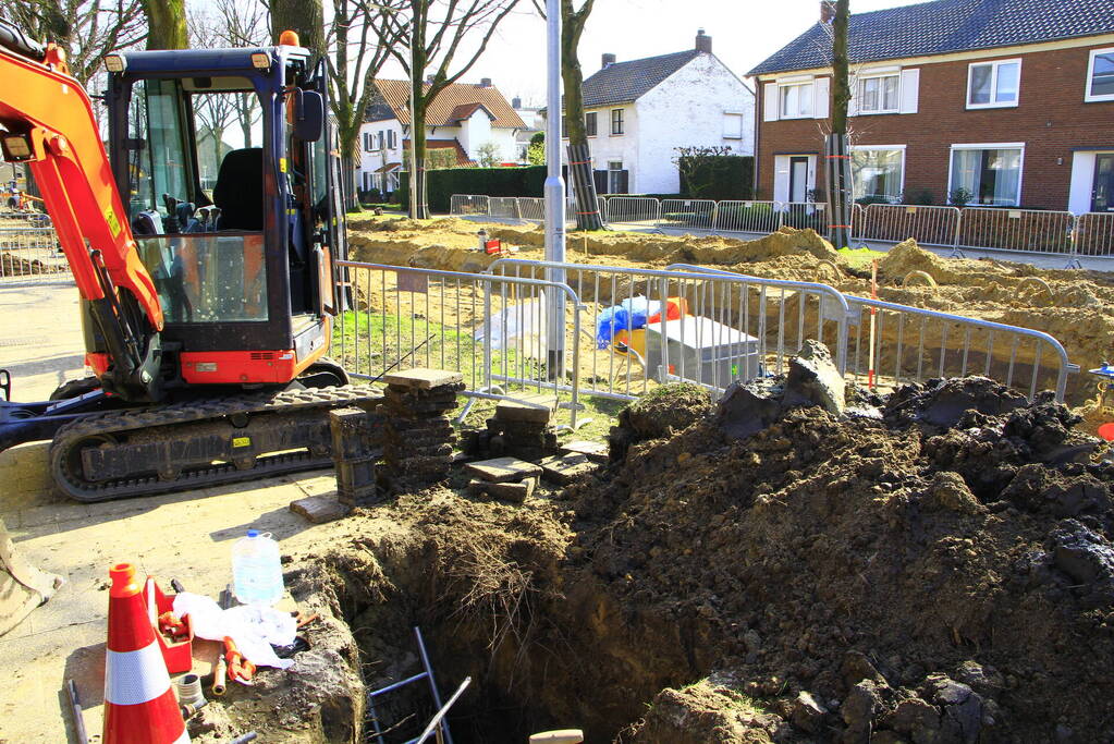 Waterlek tijdens straatrenovatie verstoort waterlevering