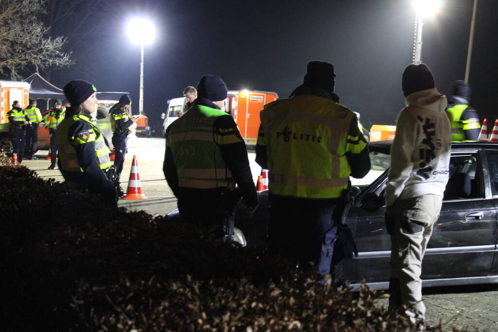 Grote verkeerscontrole op carpoolplaats