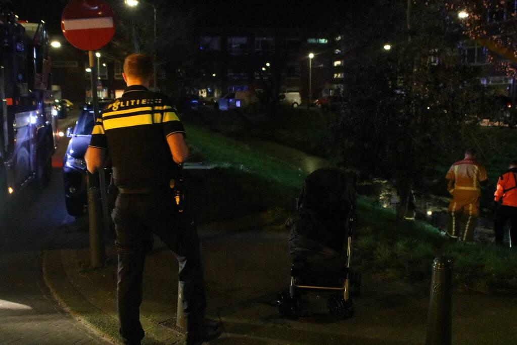 Zoektocht na aangetroffen kinderwagen