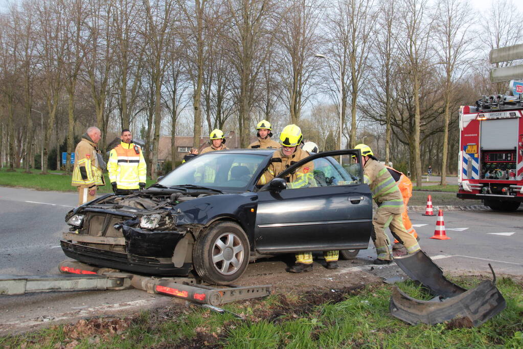 Veel schade bij ongeval op kruising