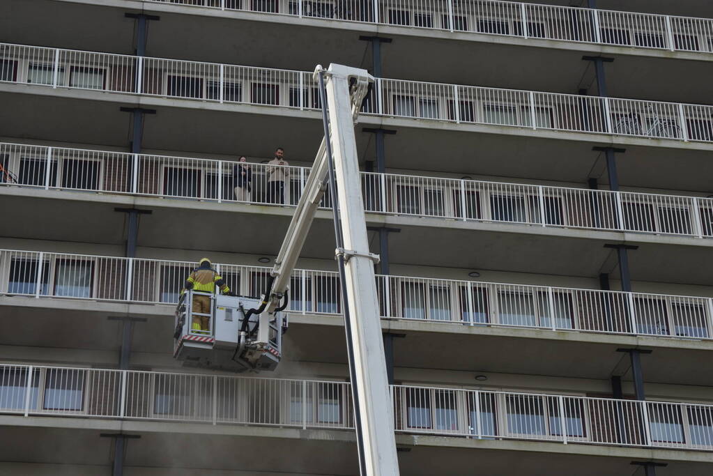 Rookontwikkeling bij brand in flatwoning