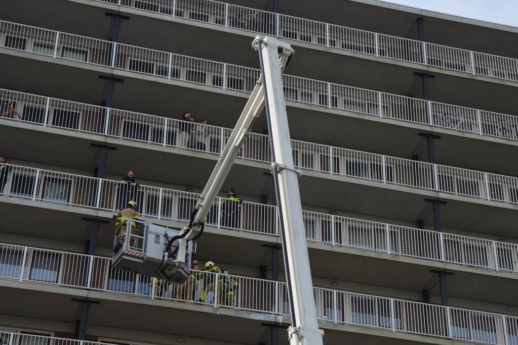 Rookontwikkeling bij brand in flatwoning