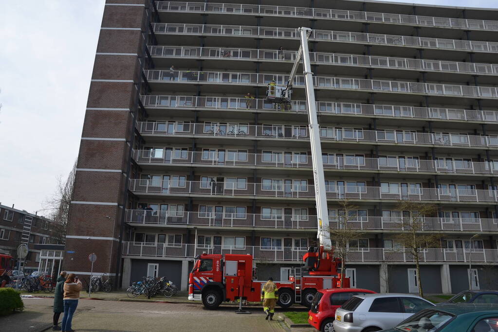 Rookontwikkeling bij brand in flatwoning