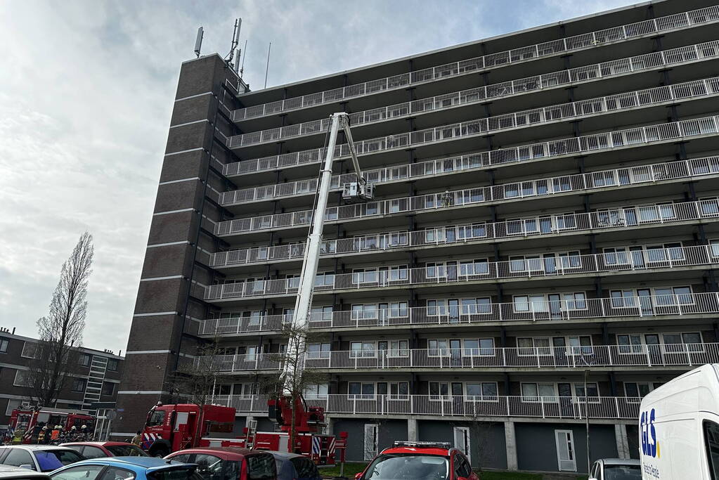 Rookontwikkeling bij brand in flatwoning