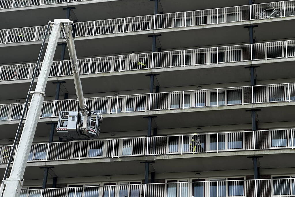 Rookontwikkeling bij brand in flatwoning