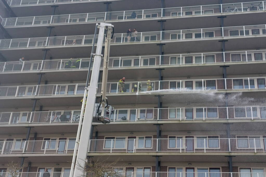 Rookontwikkeling bij brand in flatwoning