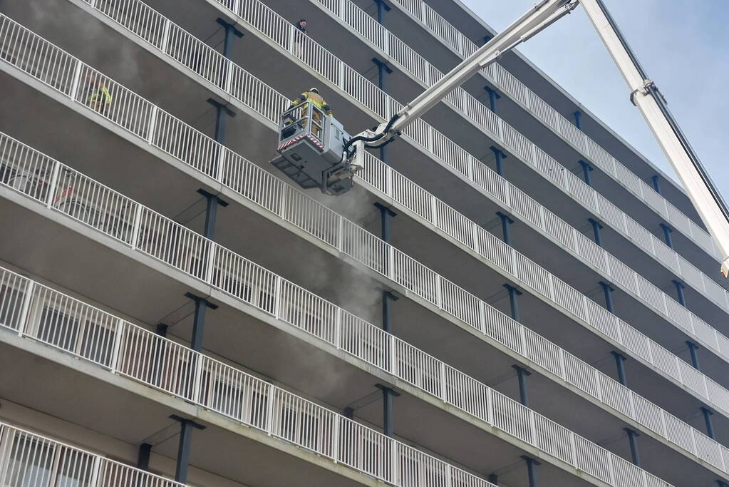 Rookontwikkeling bij brand in flatwoning