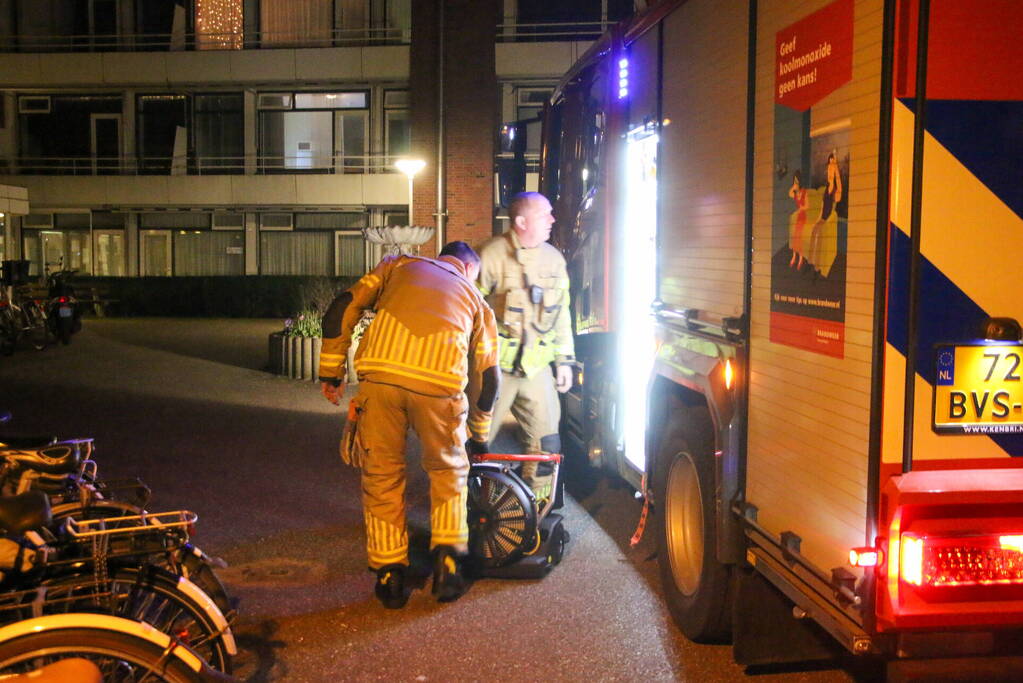 Brandweer ingezet voor rookontwikkeling in appartement