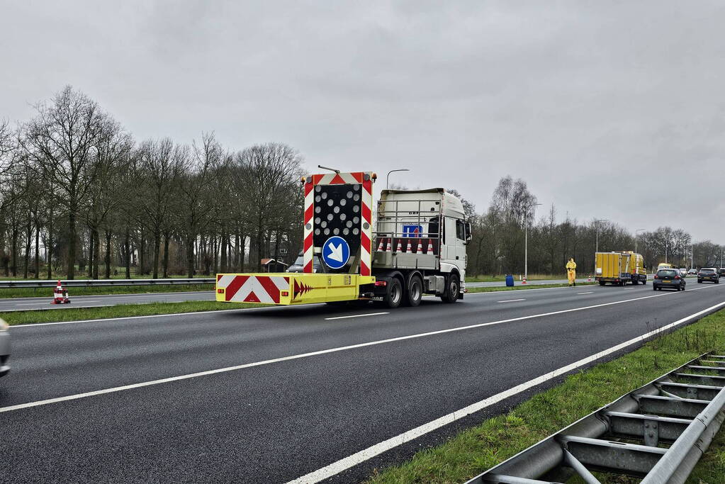 Ziekenhuisafval over de weg heen