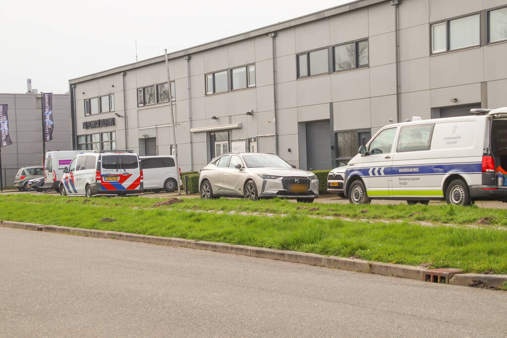 Grote controle op bedrijventerrein