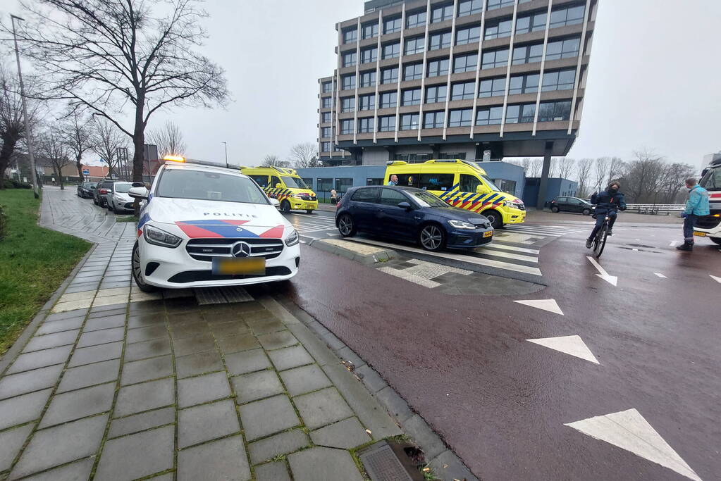 Fietser geschept door automobilist