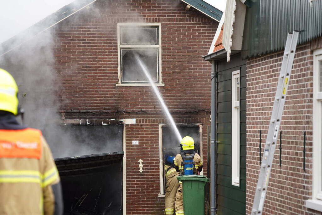 Grote brand in schuur