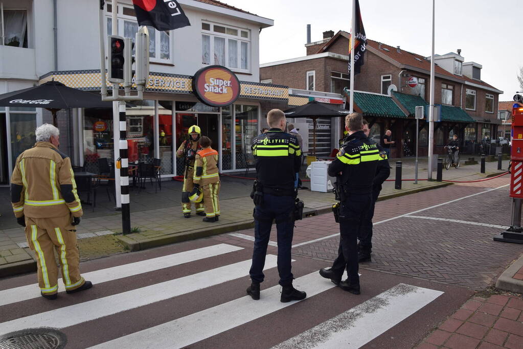 Brand is wasdroger in snackbar