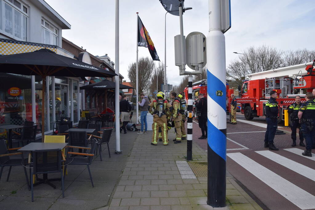 Brand is wasdroger in snackbar