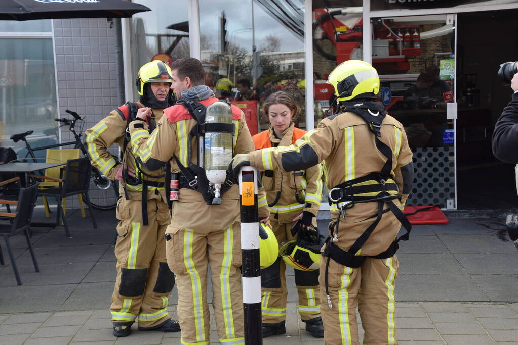 Brand is wasdroger in snackbar