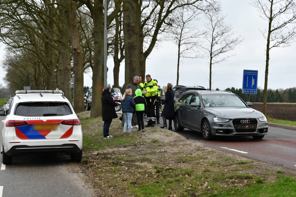 Kop-staartbotsing tussen twee voertuigen