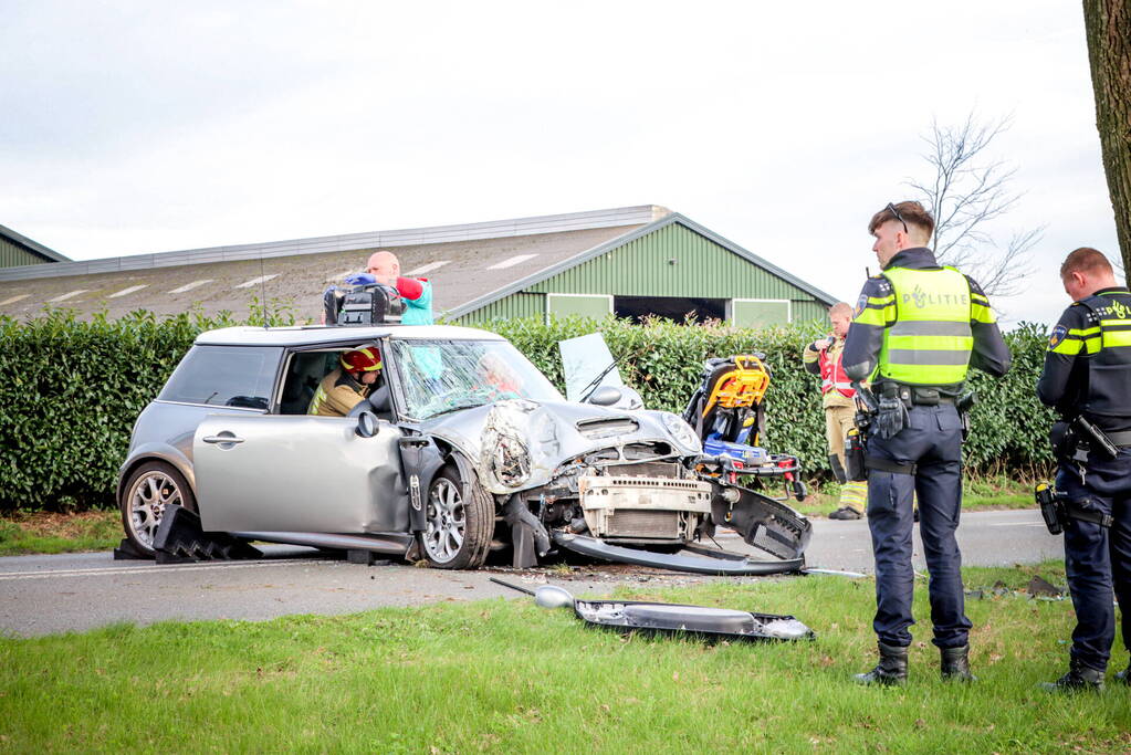 Zwaargewonde bij eenzijdig ongeval