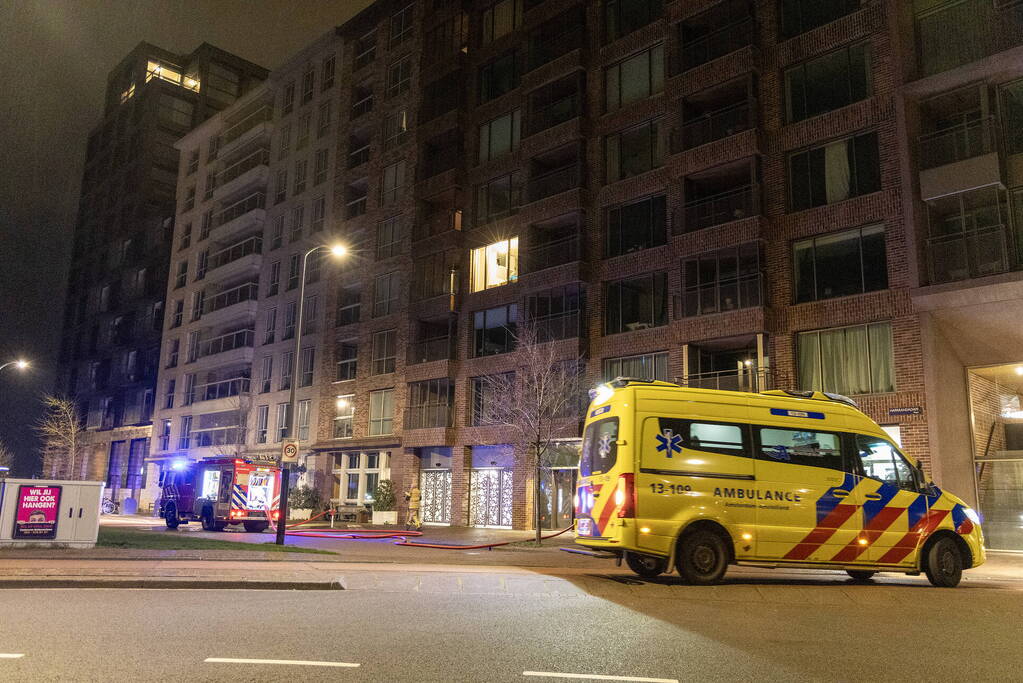 Deel appartementencomplex tijdelijk ontruimd door brand