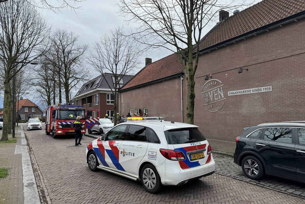 Brand in oven van bakkerij