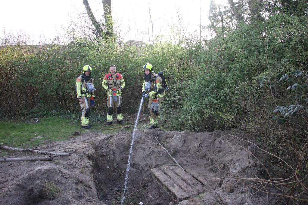 Buitenbrand snel onder controle