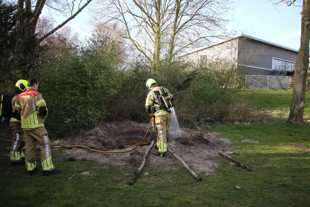 Buitenbrand snel onder controle