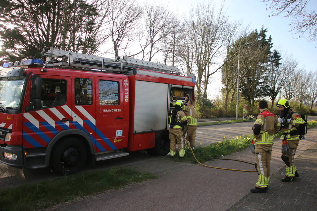 Buitenbrand snel onder controle