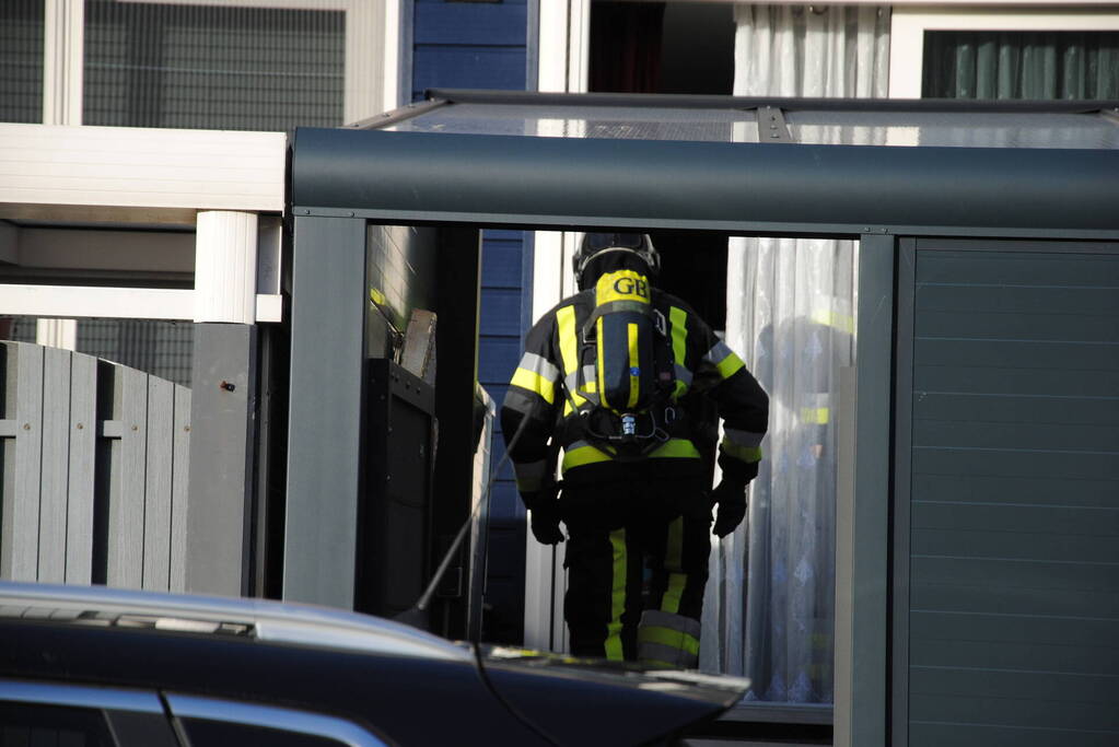 Brand in kelderbox snel onder controle