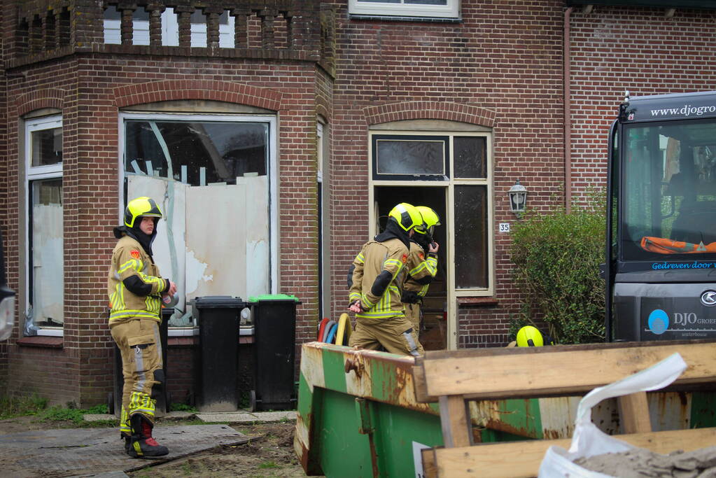 Gaslekkage door graafwerkzaamheden bij woning