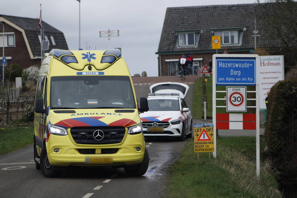 Wielrenners botsen op vluchtheuvel tijdens fietstocht