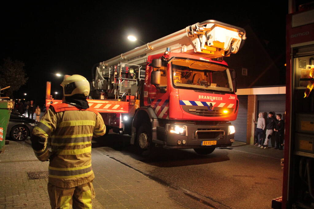 Schoorsteen geveegd na brand