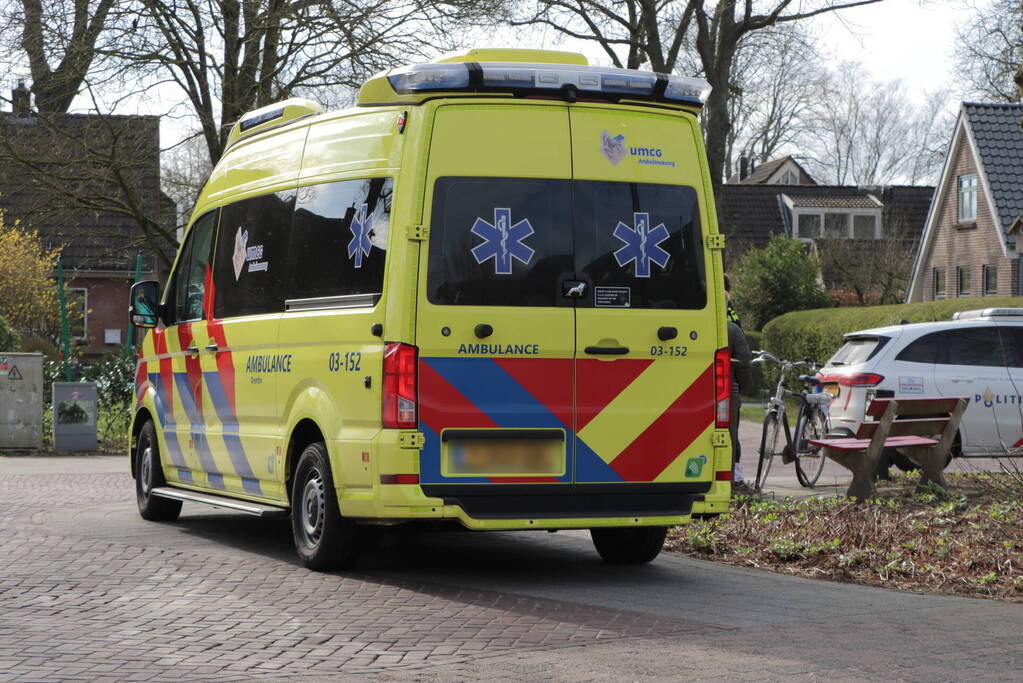 Fietser raakt gewond bij harde val