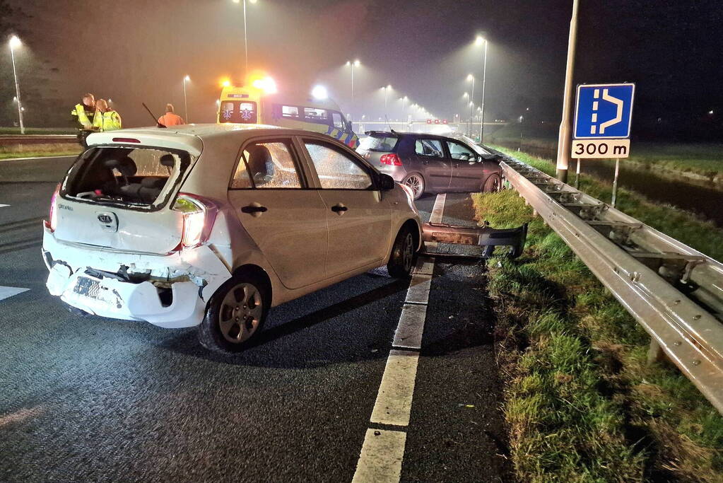 Snelweg deels dicht door ongeval