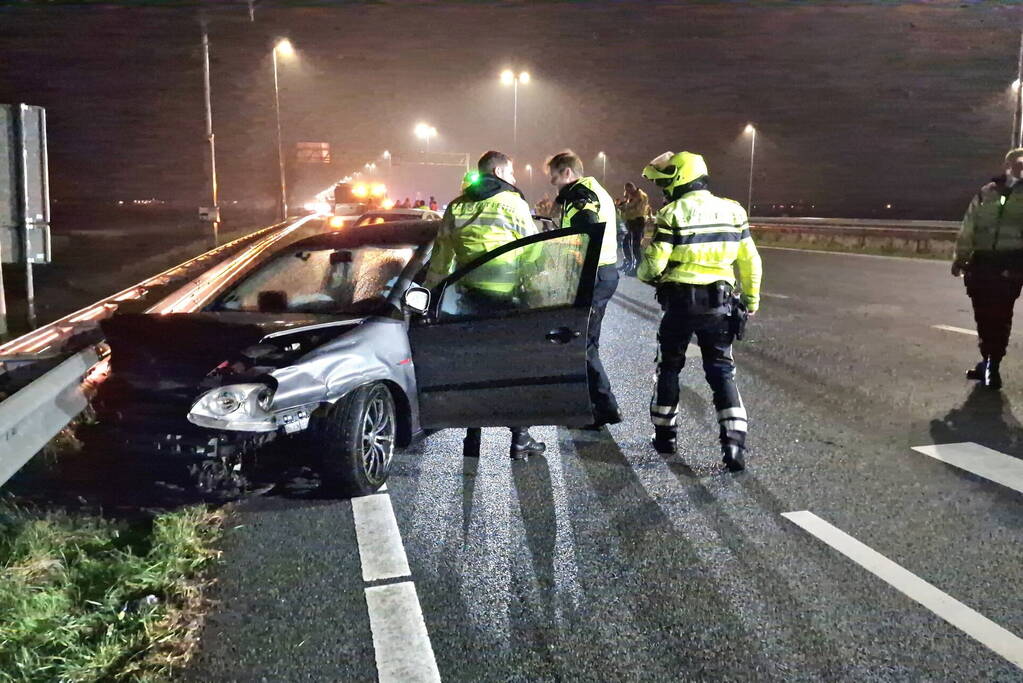 Snelweg deels dicht door ongeval