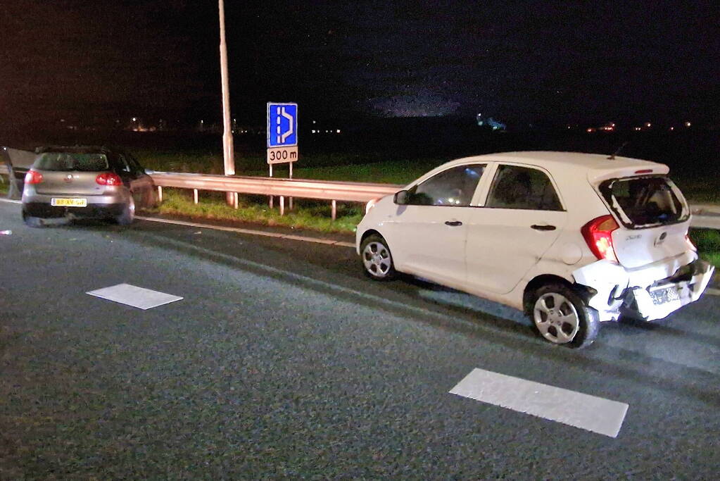 Snelweg deels dicht door ongeval