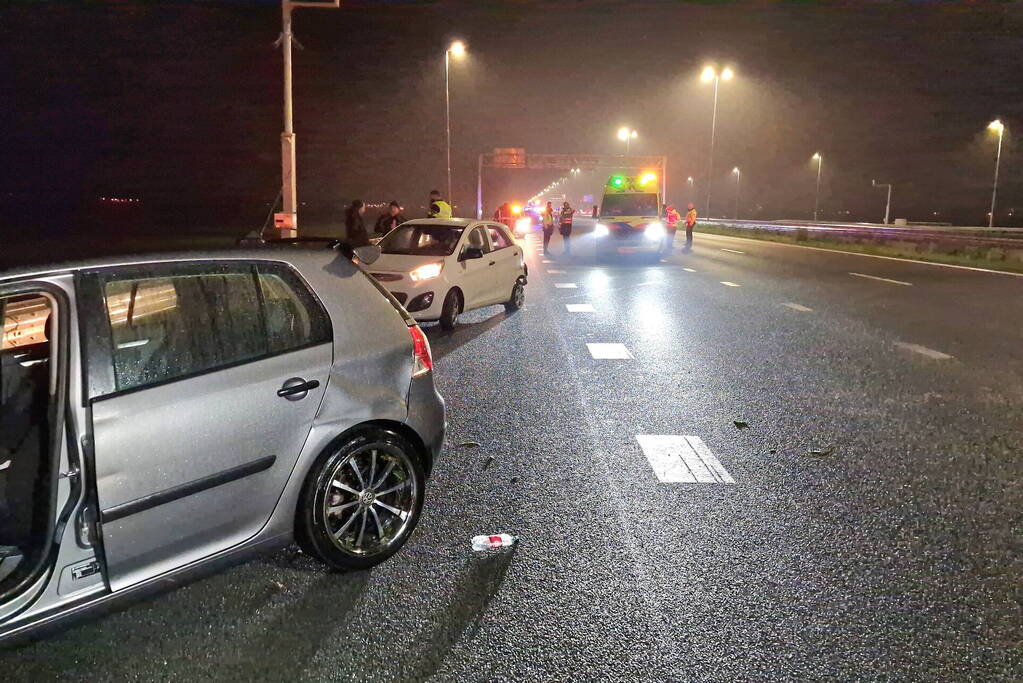 Snelweg deels dicht door ongeval