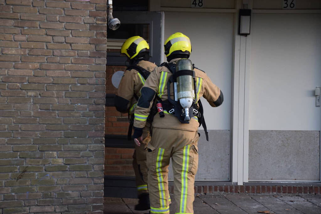 Barbecue ontploft op balkon