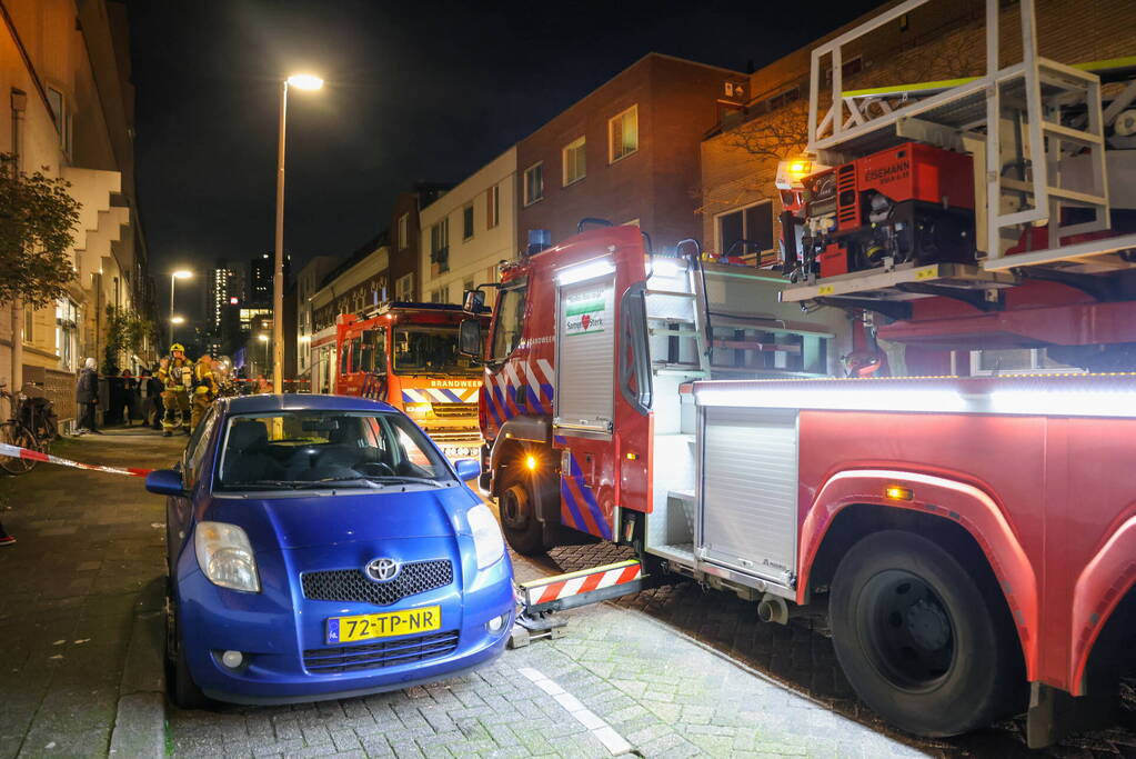 Kaars veroorzaakt brand in badkamer