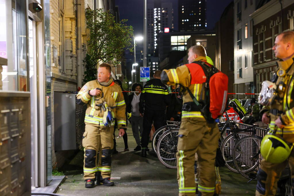 Kaars veroorzaakt brand in badkamer