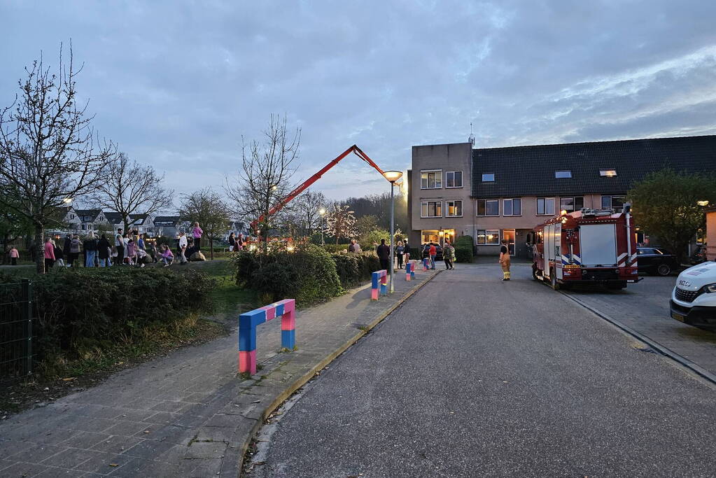 Schoorsteenbrand trekt veel bekijks