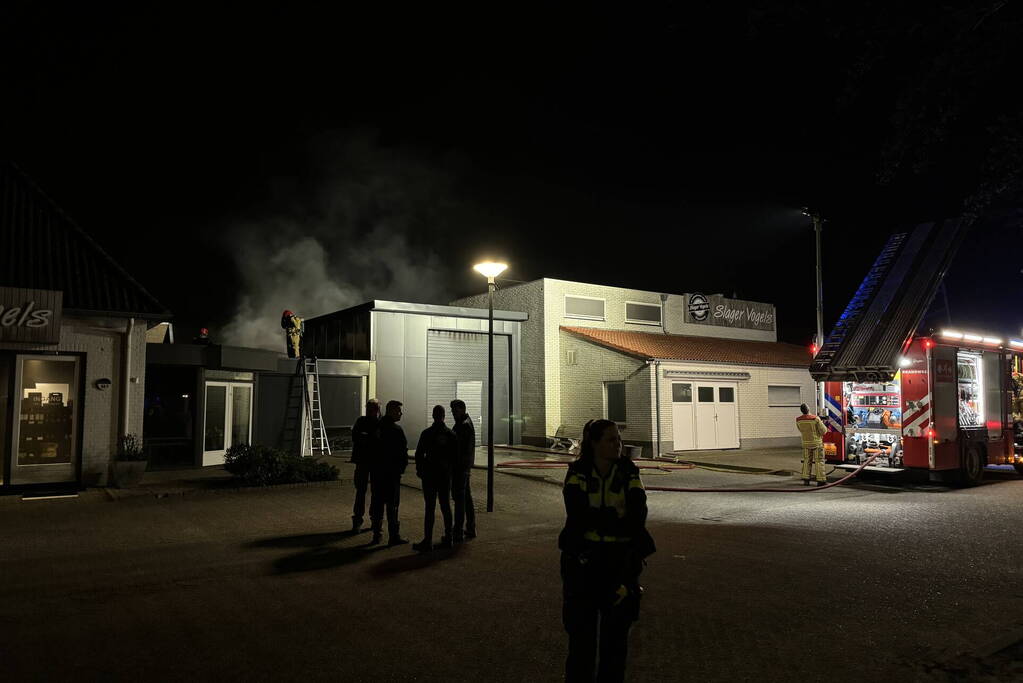 Uitslaande brand bij slagerij