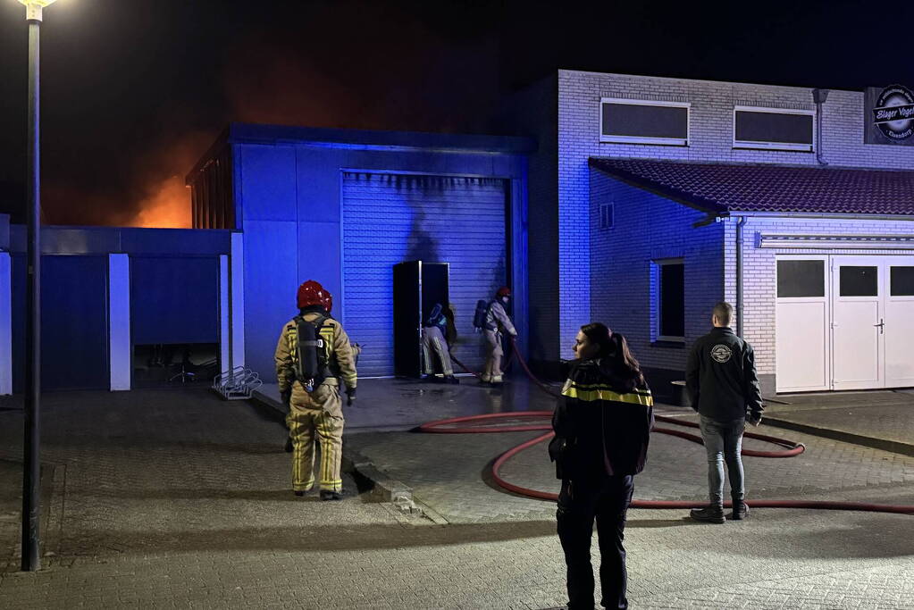 Uitslaande brand bij slagerij