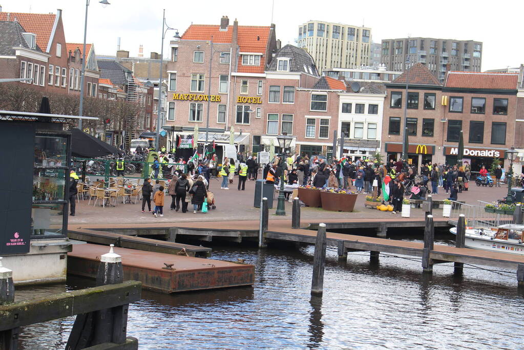 Veel aanwezigen bij pro-palestina demonstratie