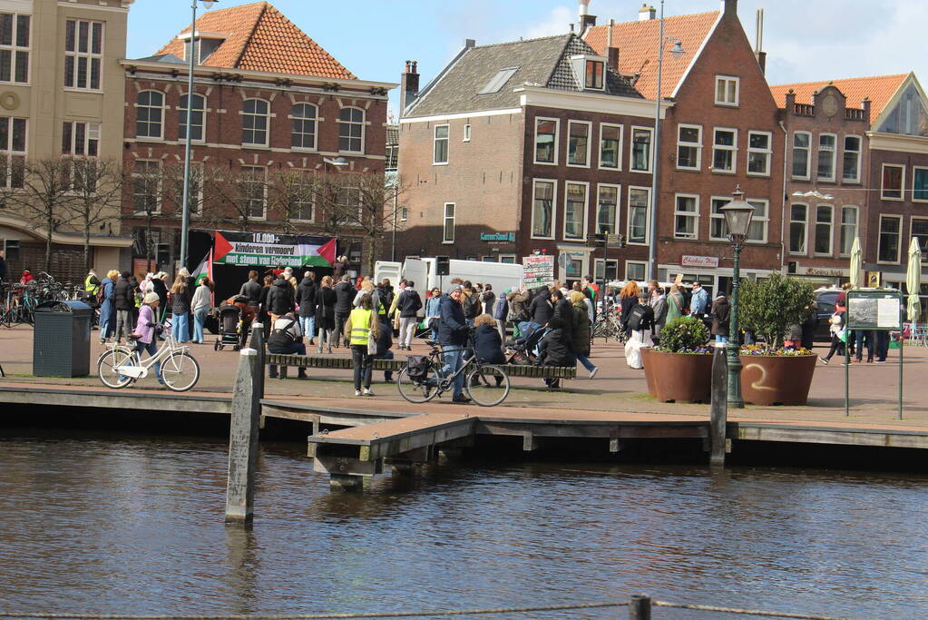 Veel aanwezigen bij pro-palestina demonstratie