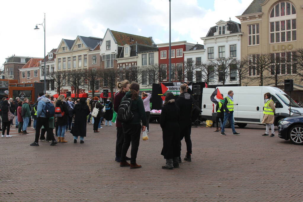 Veel aanwezigen bij pro-palestina demonstratie