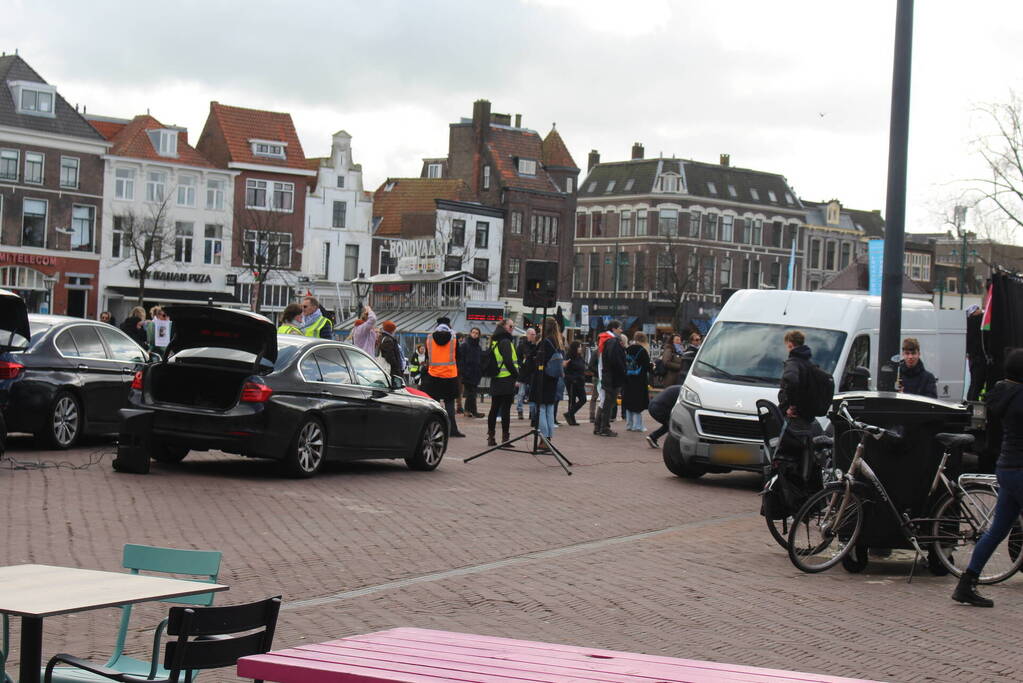 Veel aanwezigen bij pro-palestina demonstratie