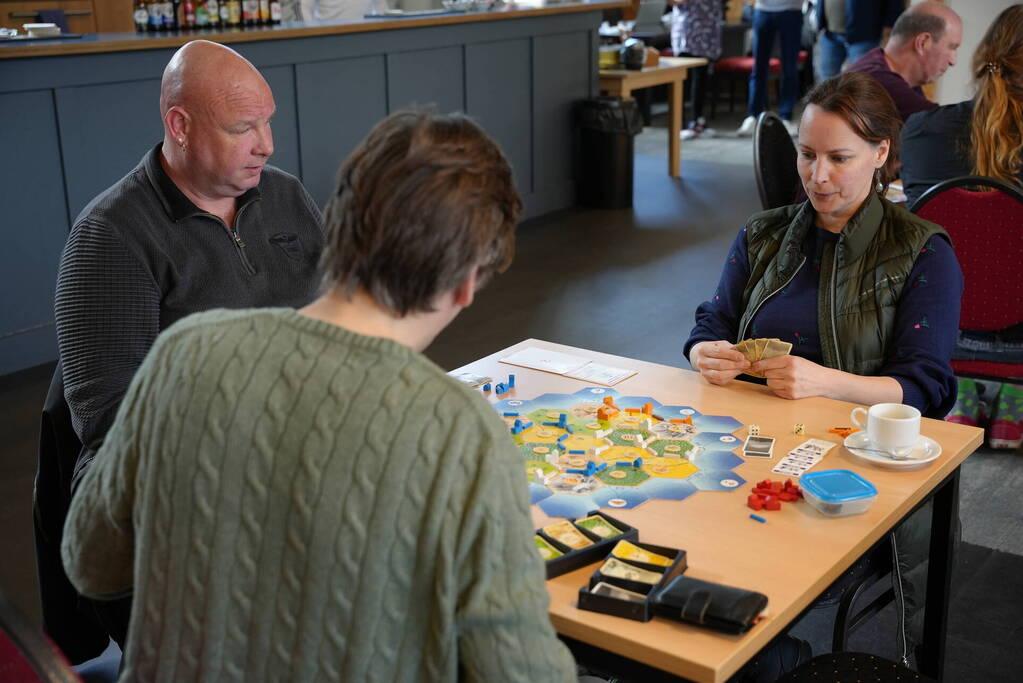 Liefhebbers van Kolonisten van Catan spelen toernooi