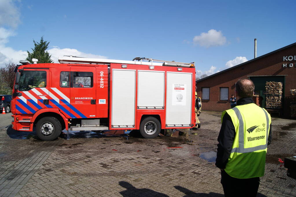 Houtzagerij volledig in het teken van hulpdiensten vanwege brandweerwedstrijd