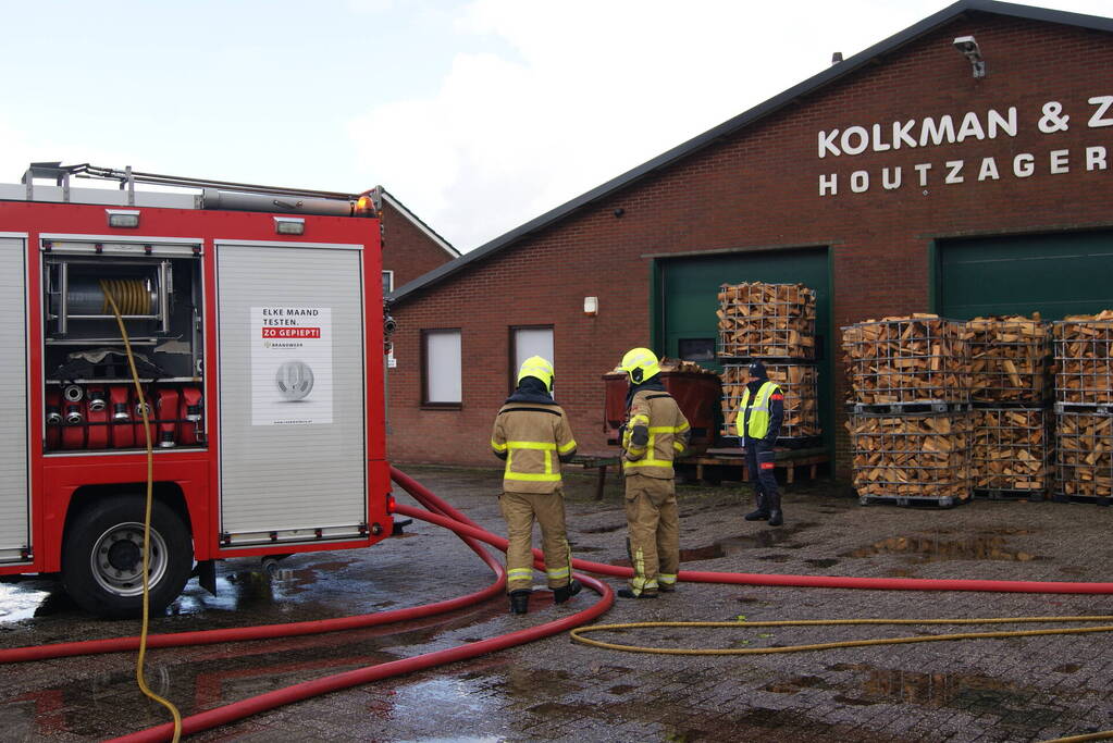 Houtzagerij volledig in het teken van hulpdiensten vanwege brandweerwedstrijd